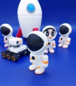 Rocket Base Playset STL – Astronauts, Rover & Storage Rocket - Image 8