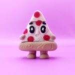 Pip the Pizza — Flexi Toy & Keychain STL