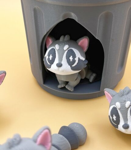 Raccoon Trash Can