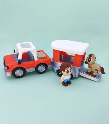 Horse Trailer & Pickup Truck digital