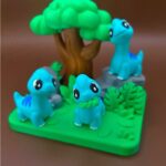 Baby Brachiosaurus with Jungle Showcase | 3D Printable Files (STL, 3MF)
