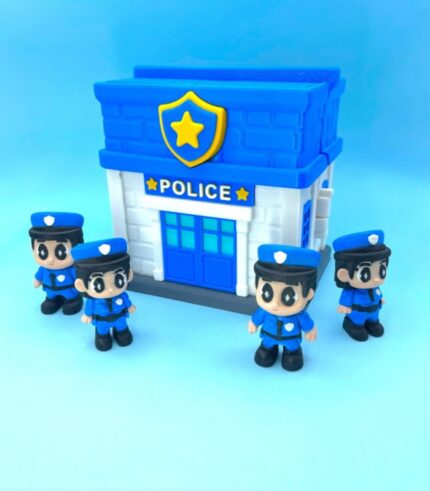 Portable Police Station Playset